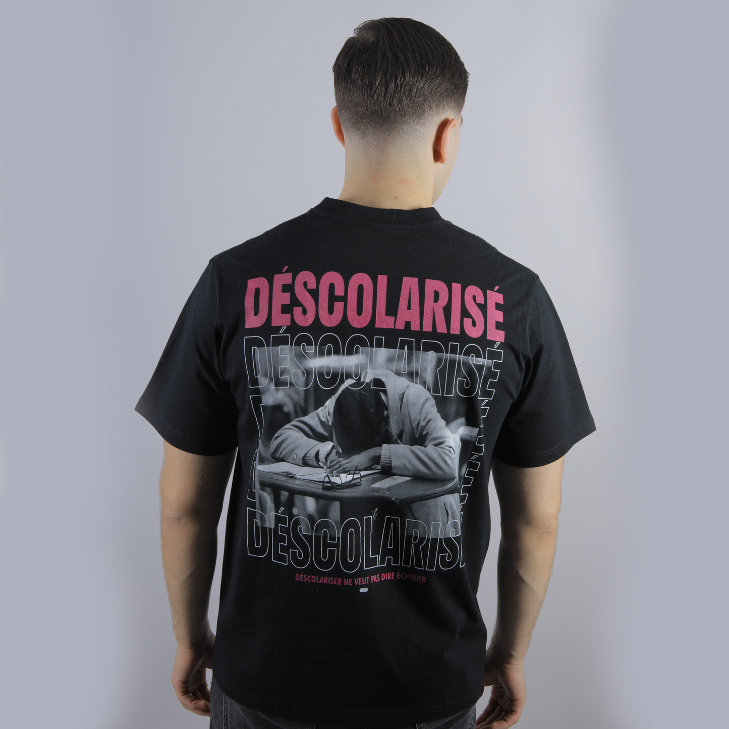 Tee-shirt Déscolarisé Noir/Violet