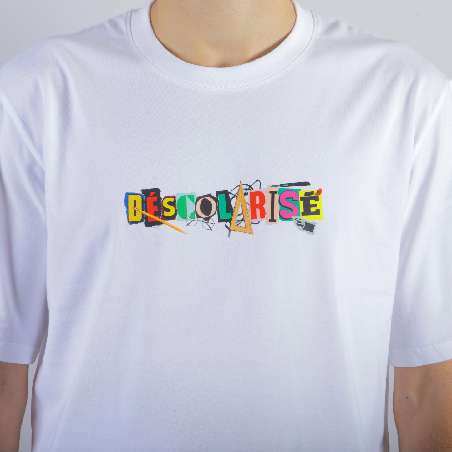 Tee-shirt Déscolarisé Blanc